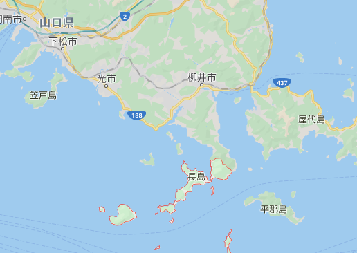 山口県上関地図